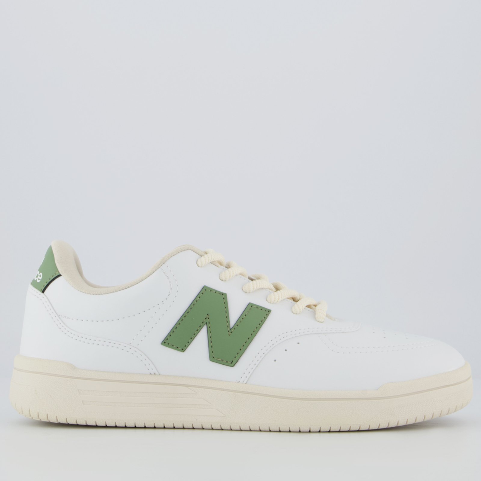 Tênis New Balance BB80 Branco e Verde Oliva