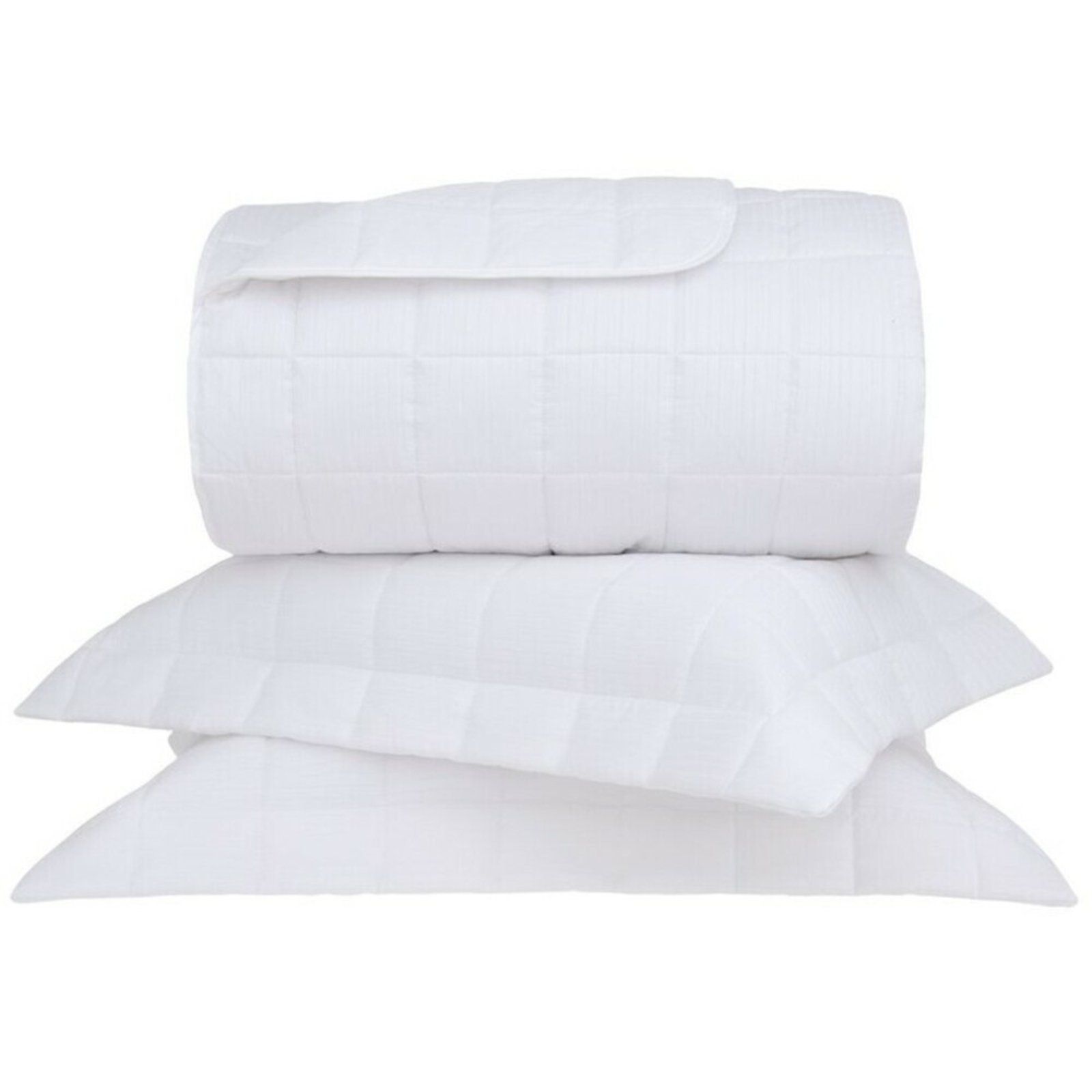 Vista 2 Kit Colcha 300 Fios Buddemeyer Stripes branco Buddemeyer branco