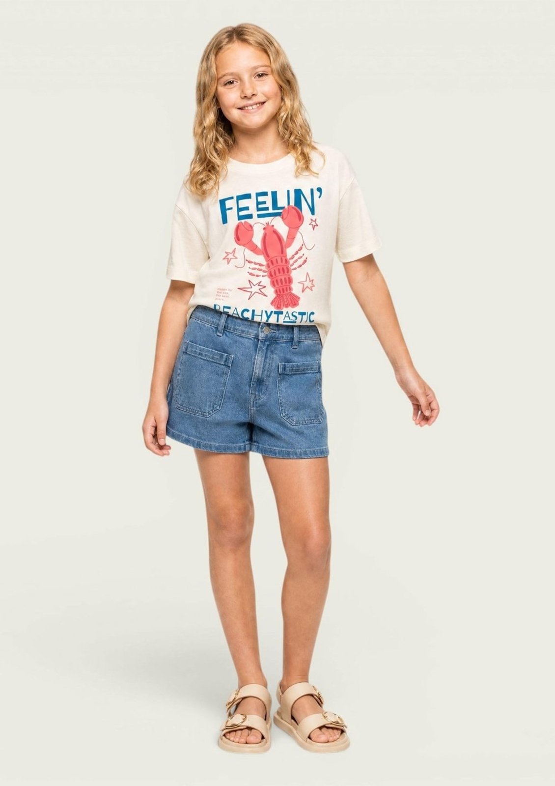 Infantil - Shorts Jeans Menina Reto Hering
