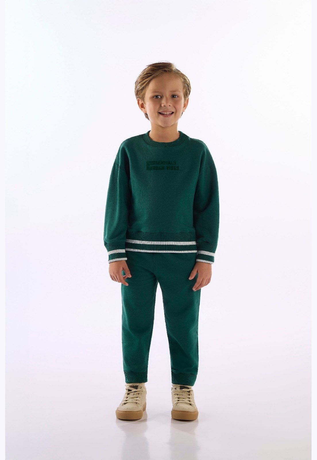 Infantil - Conjunto Blusão Calça Molecotton Up Baby Verde