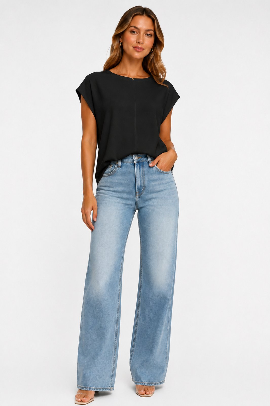 Blusa Tricôt D Bell Outlet Fashion Muscle Tee Preto