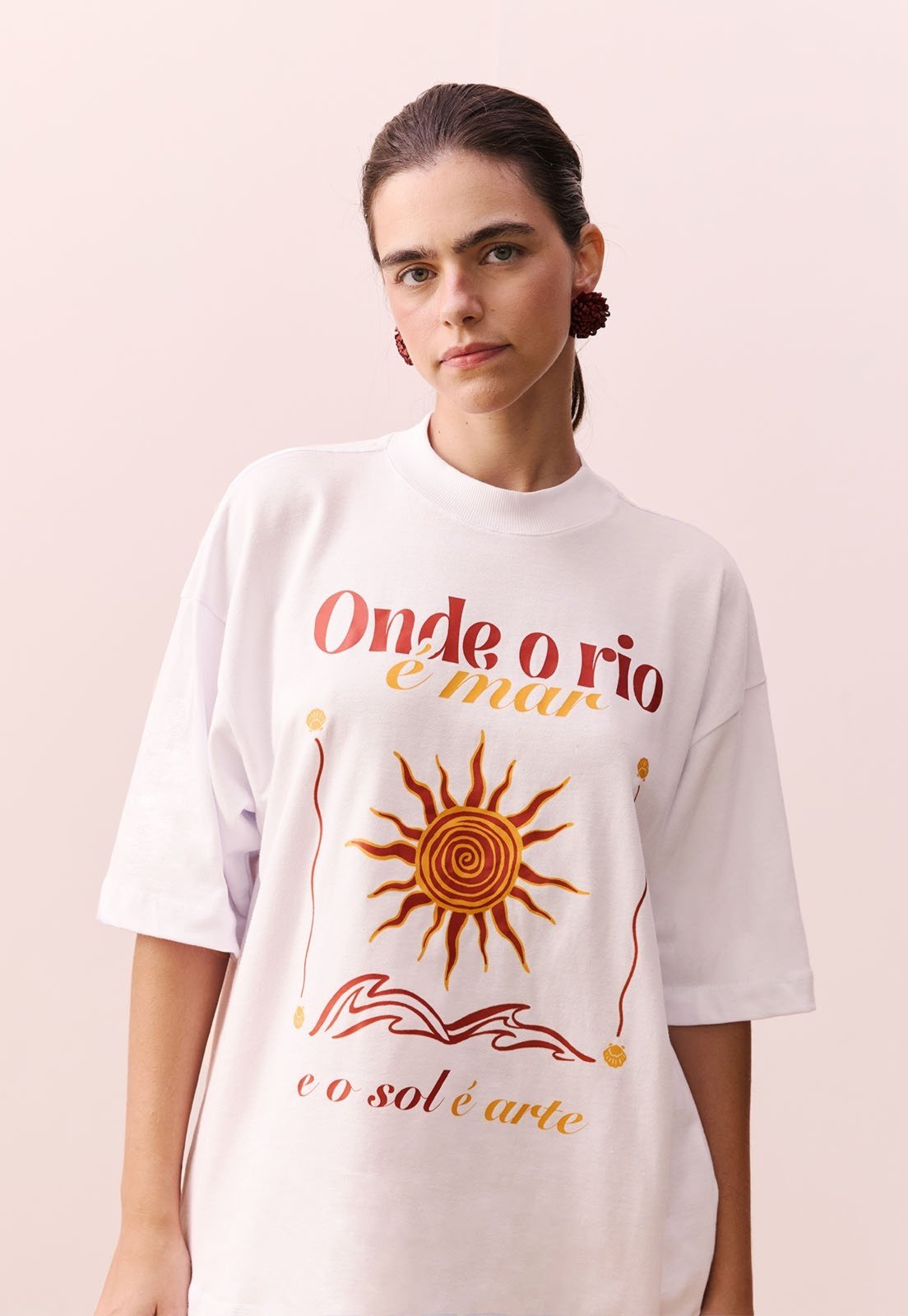 T-shirt Silk Rio é Mar