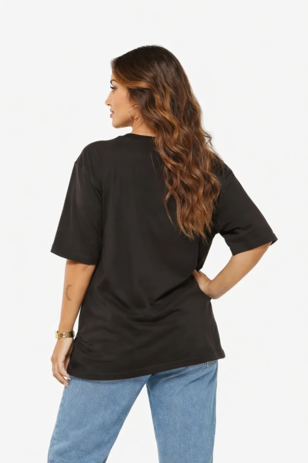 Vista 3 Maxi T-shirt D Bell Outlet Fashion Frapuccino preto D BELL OUTLET FASHION preto