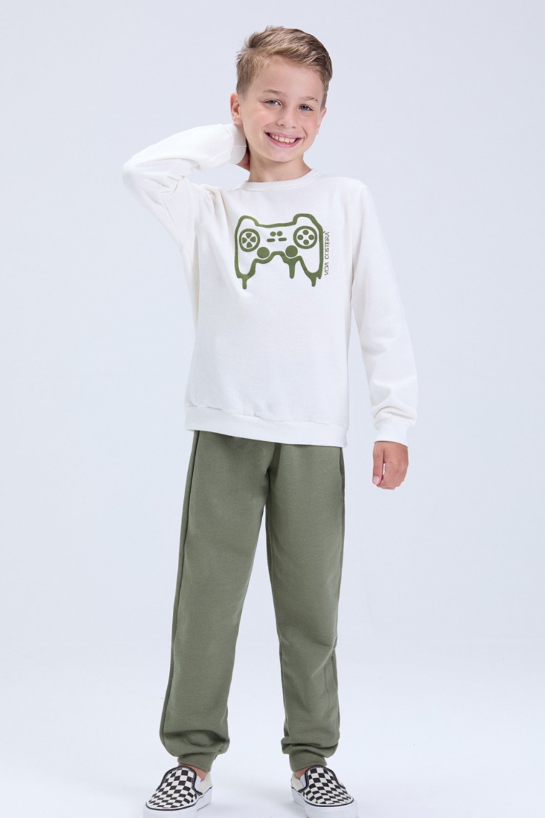 Infantil - Conjunto de Inverno Masculino Moletom Game
