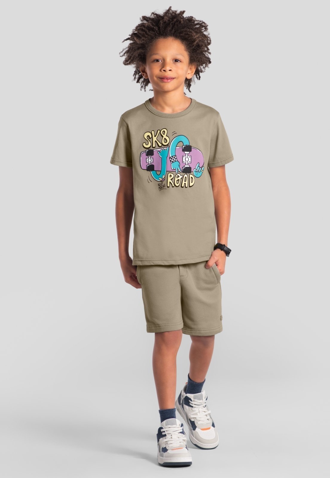 Infantil - Camiseta menino em malha Brandili