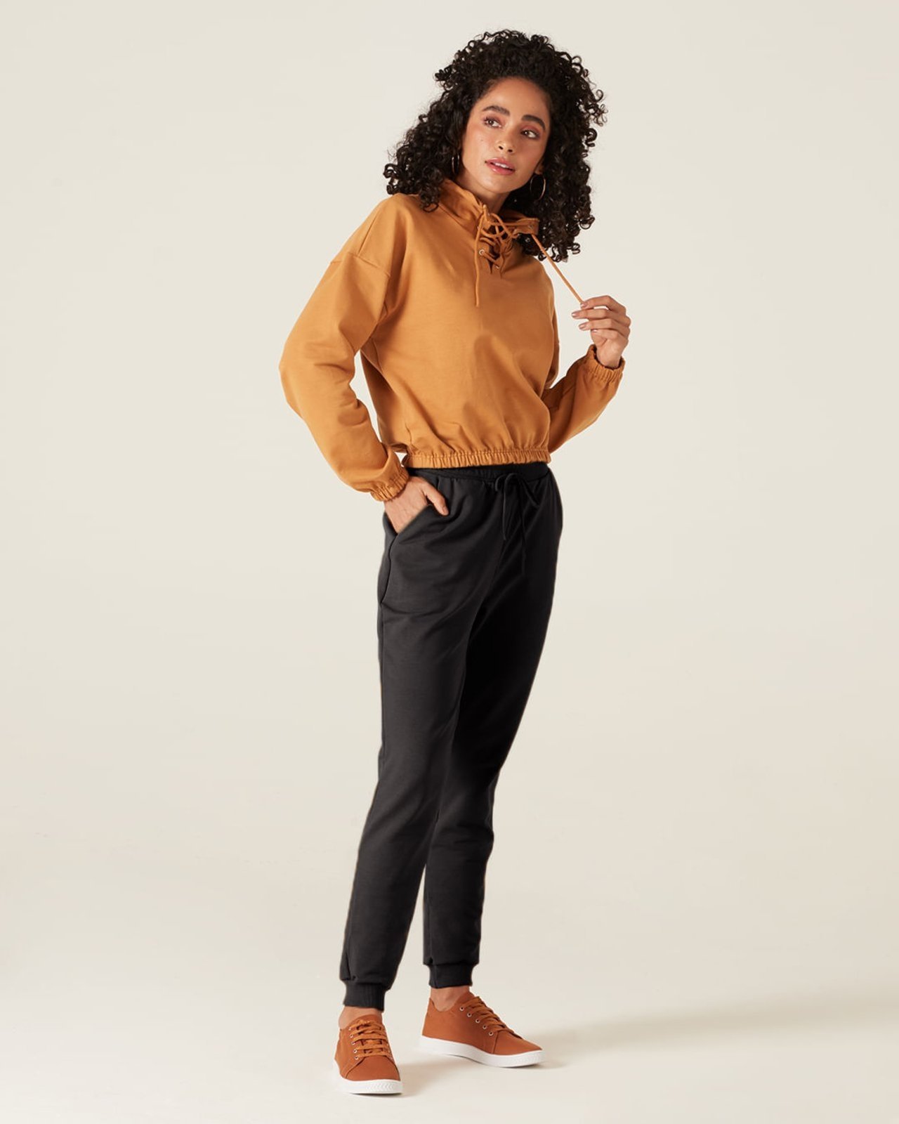 Vista 2 Calça Jogging Moletom Stretch Malwee preto Malwee preto