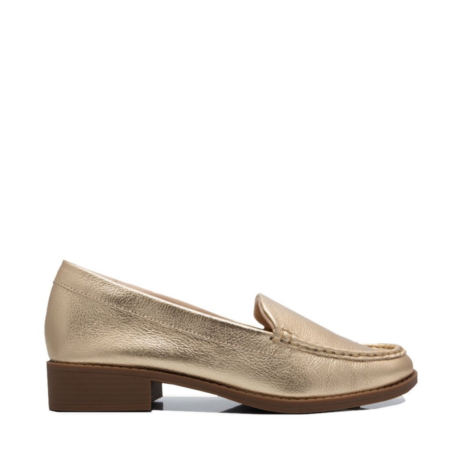 Mocassim Unique Dourado Unique Dourado