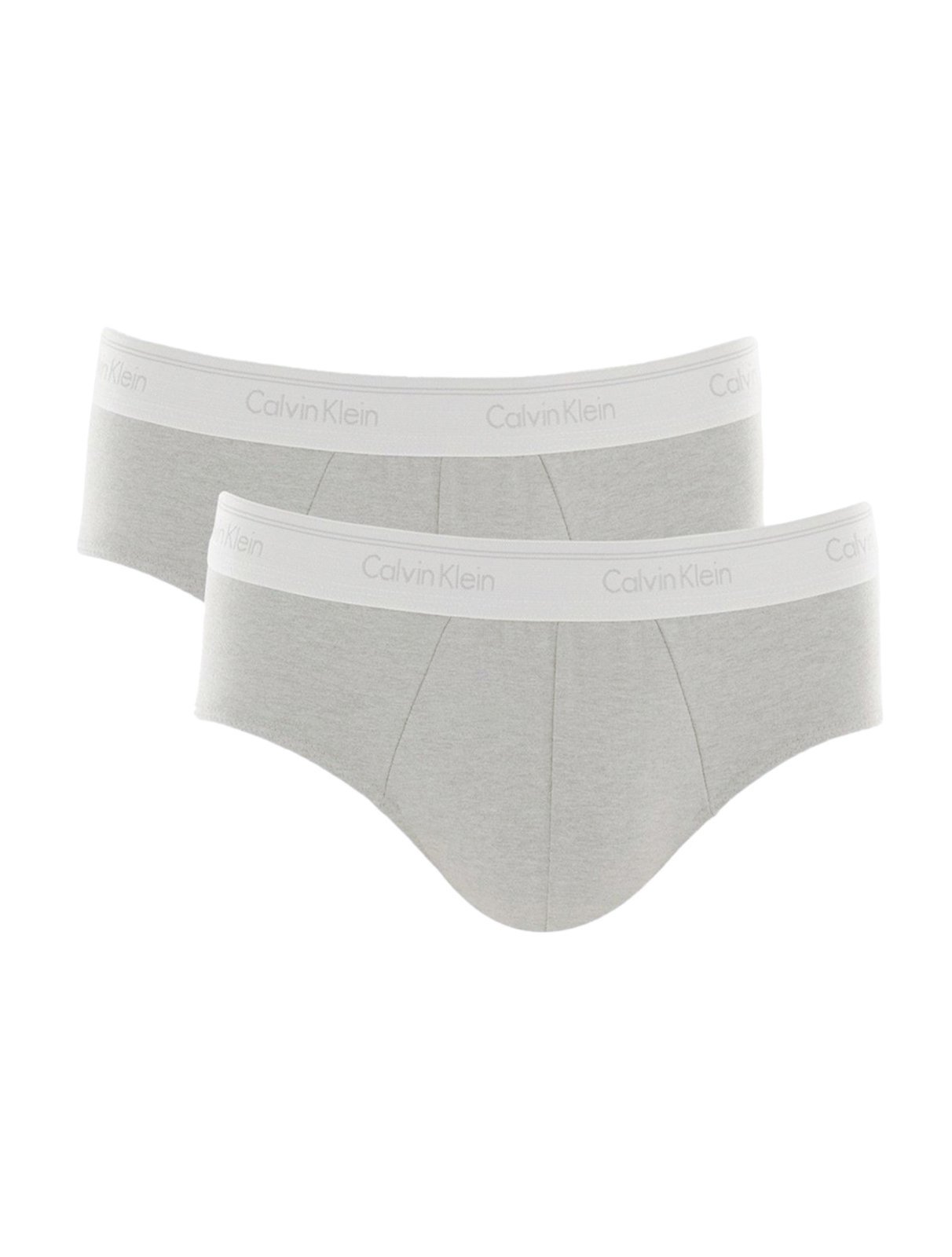 Cueca Calvin Klein Brief Cotton Stretch Classic C11.01 CZ05 Cinza Pack 2UN