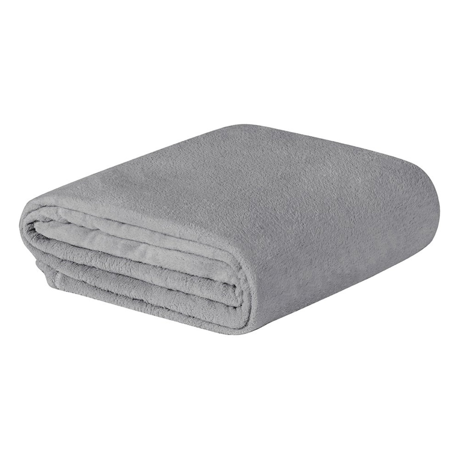 Manta Queen Casa Modelo Enxovais Everest Microfibra Toque Macio - Cinza