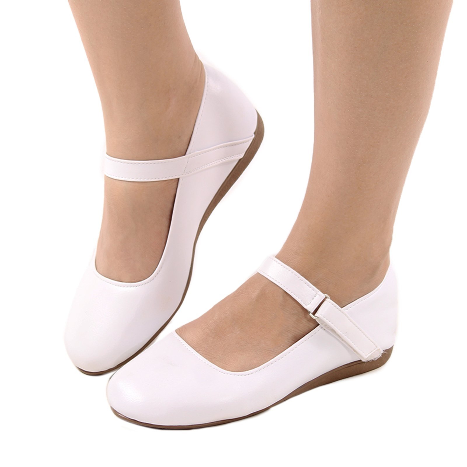 Sapato Sapatilha Boneca Fechado Confort Branco
