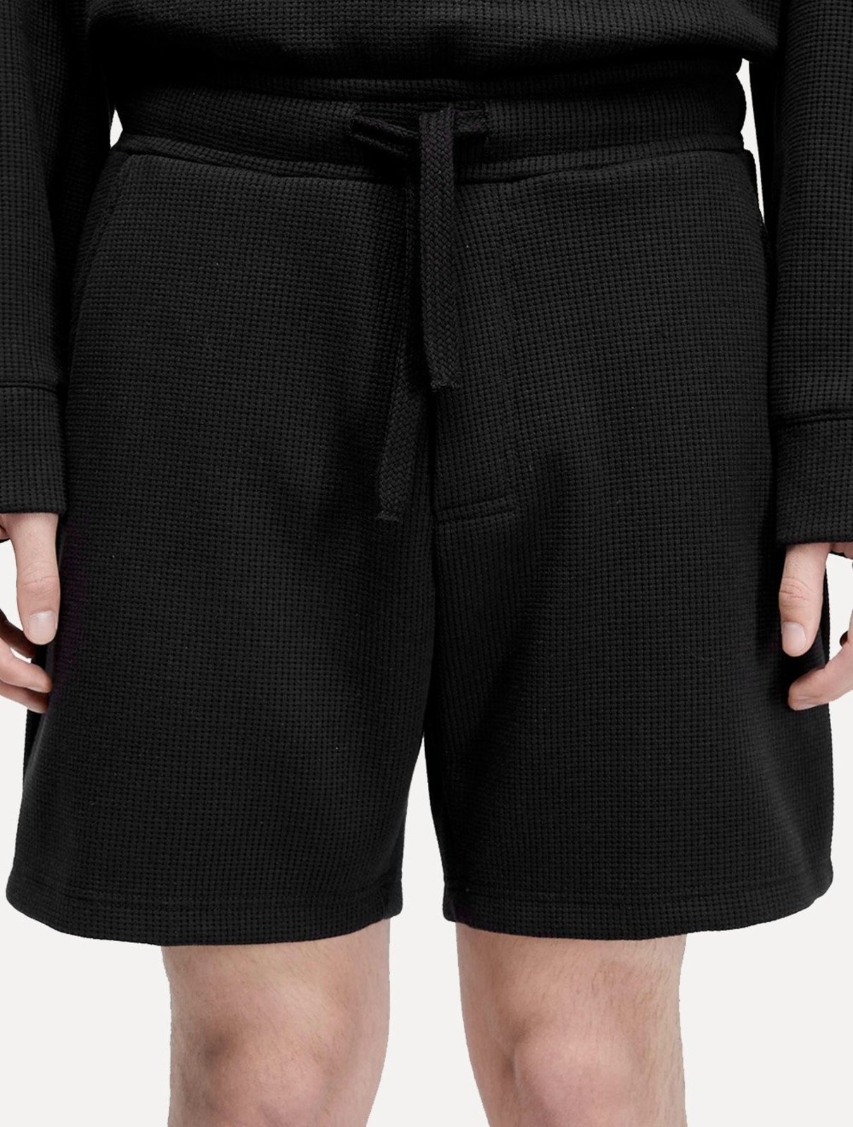 Bermuda Osklen Masculina Moletom Texture E-Basics Preta