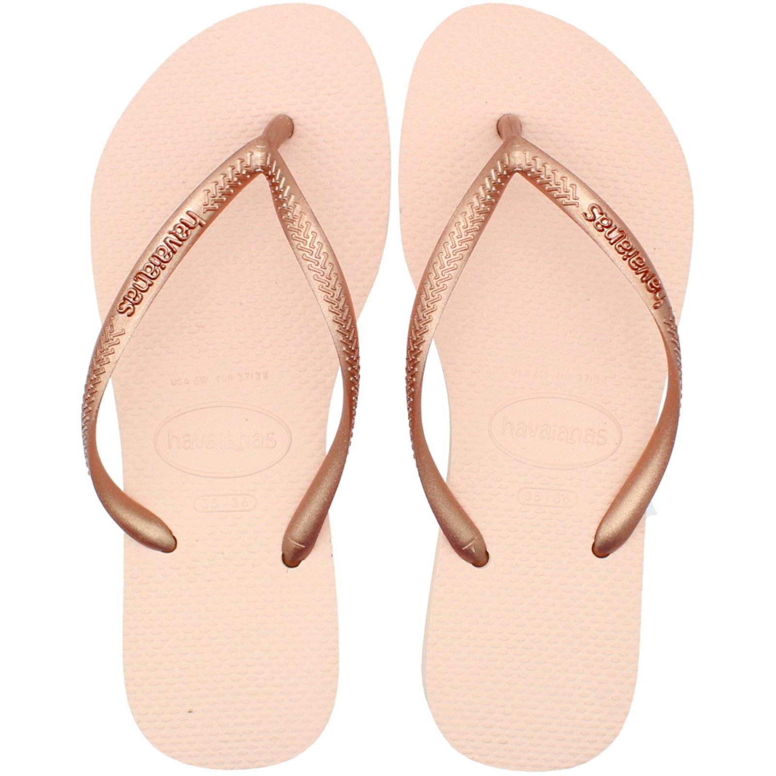 Chinelo Havaianas Slim Feminino Alpargatas Dourado