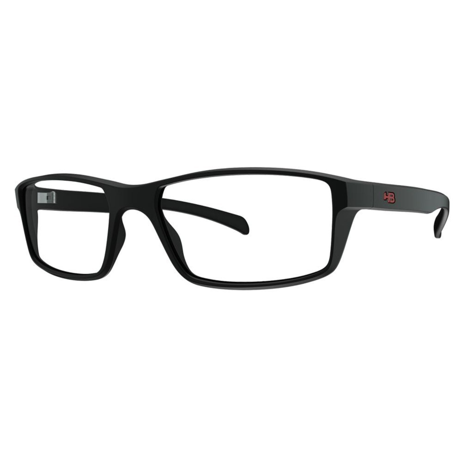 Óculos de Grau HB 93148 – Preto / Vermelho