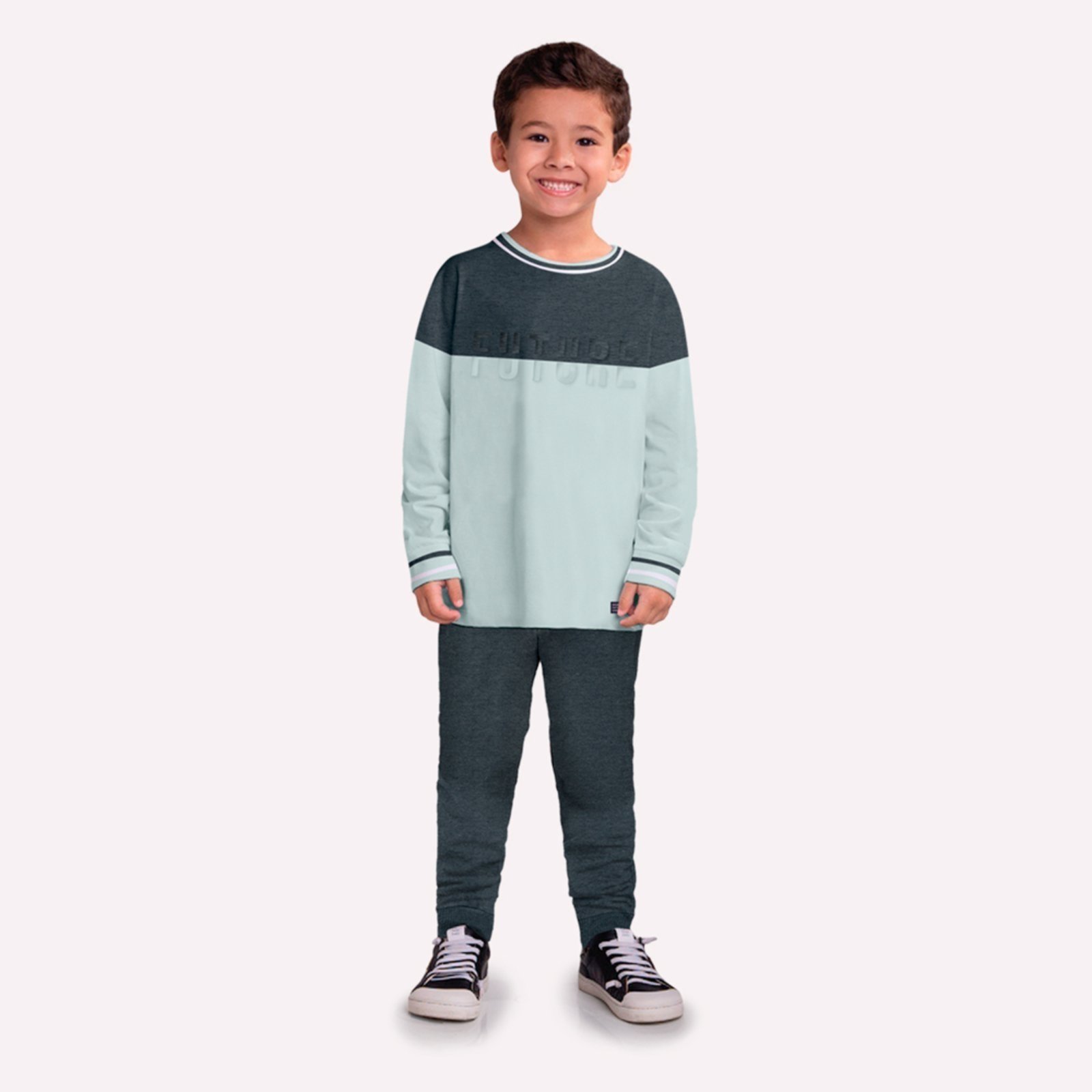 Infantil - Conjunto Menino Embossing Milon