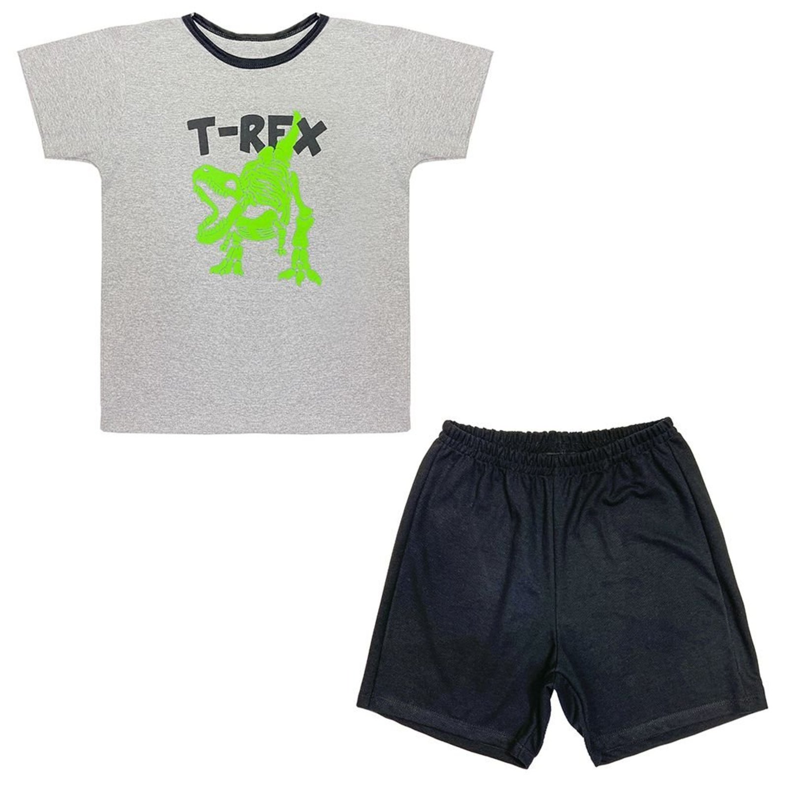 Pijama Juvenil Look Jeans Dino Curto