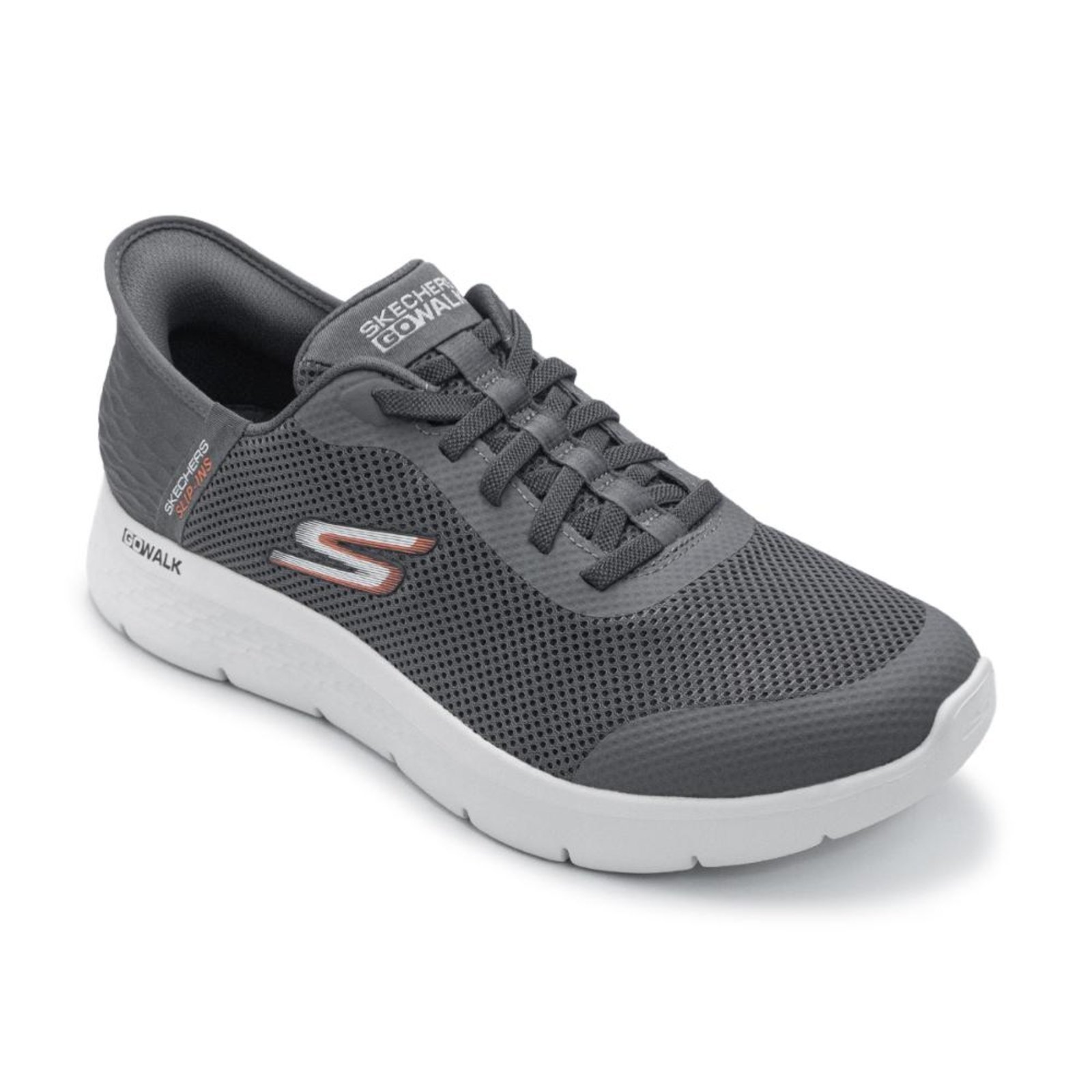 Vista 3 Tênis Skechers Masculino Go Walk Flex - Hands Up Treino cinza Skechers cinza