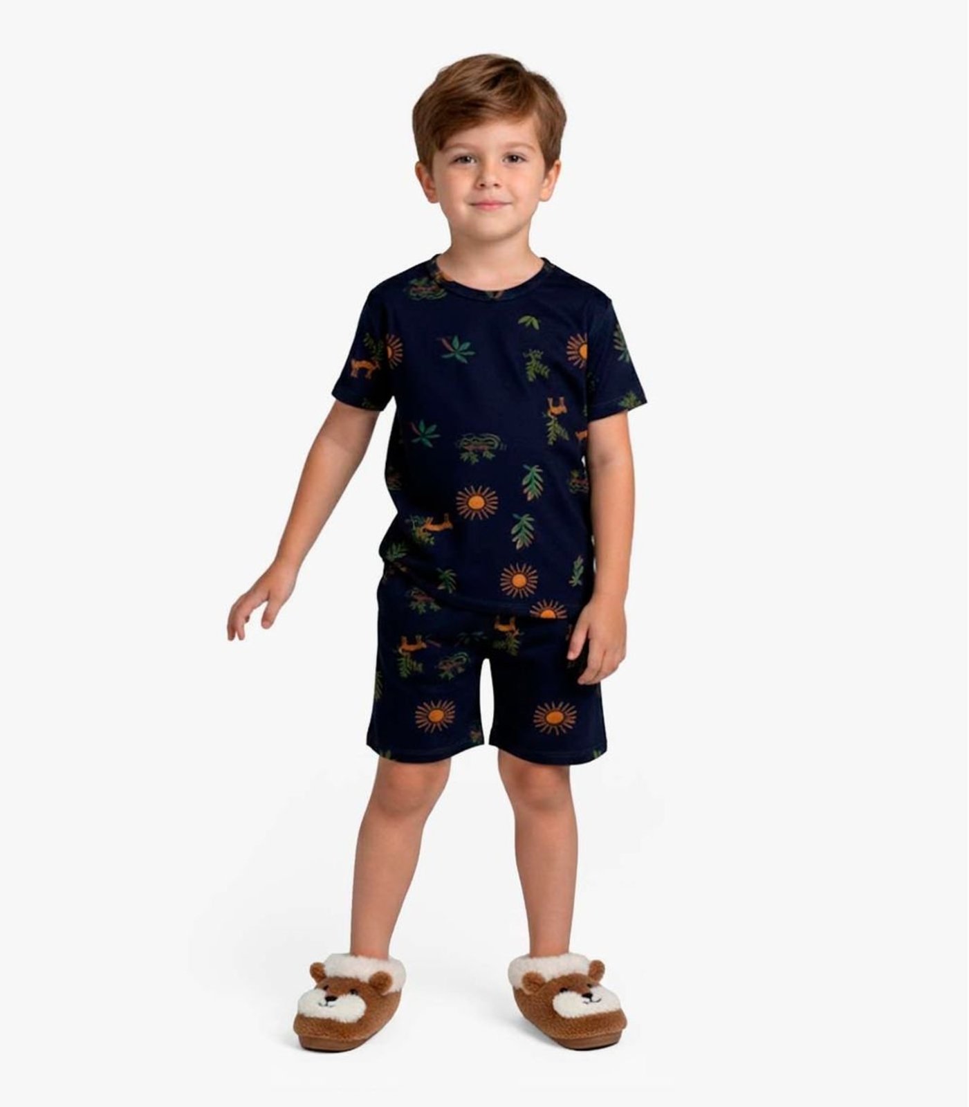 Vista 2 Pijama Masculino Em Cotton Select verde Select verde