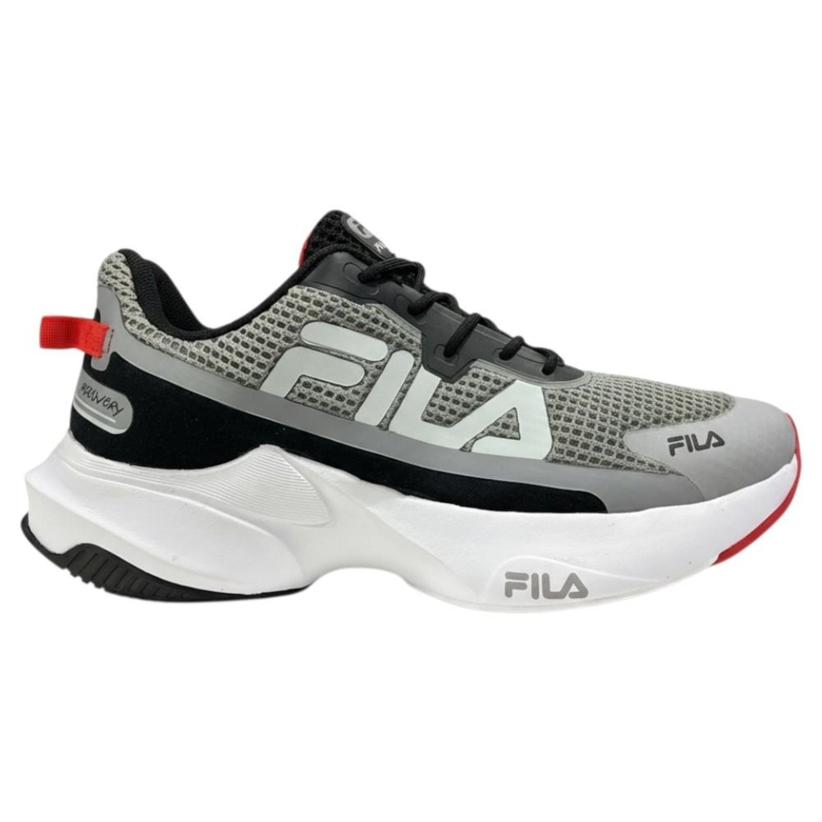 Tênis Fila Recovery Masculino Cinza e Preto Cinza