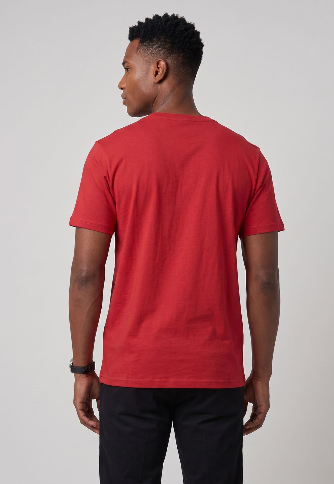 Camiseta Masculina Quiksilver Clicker Vermelha