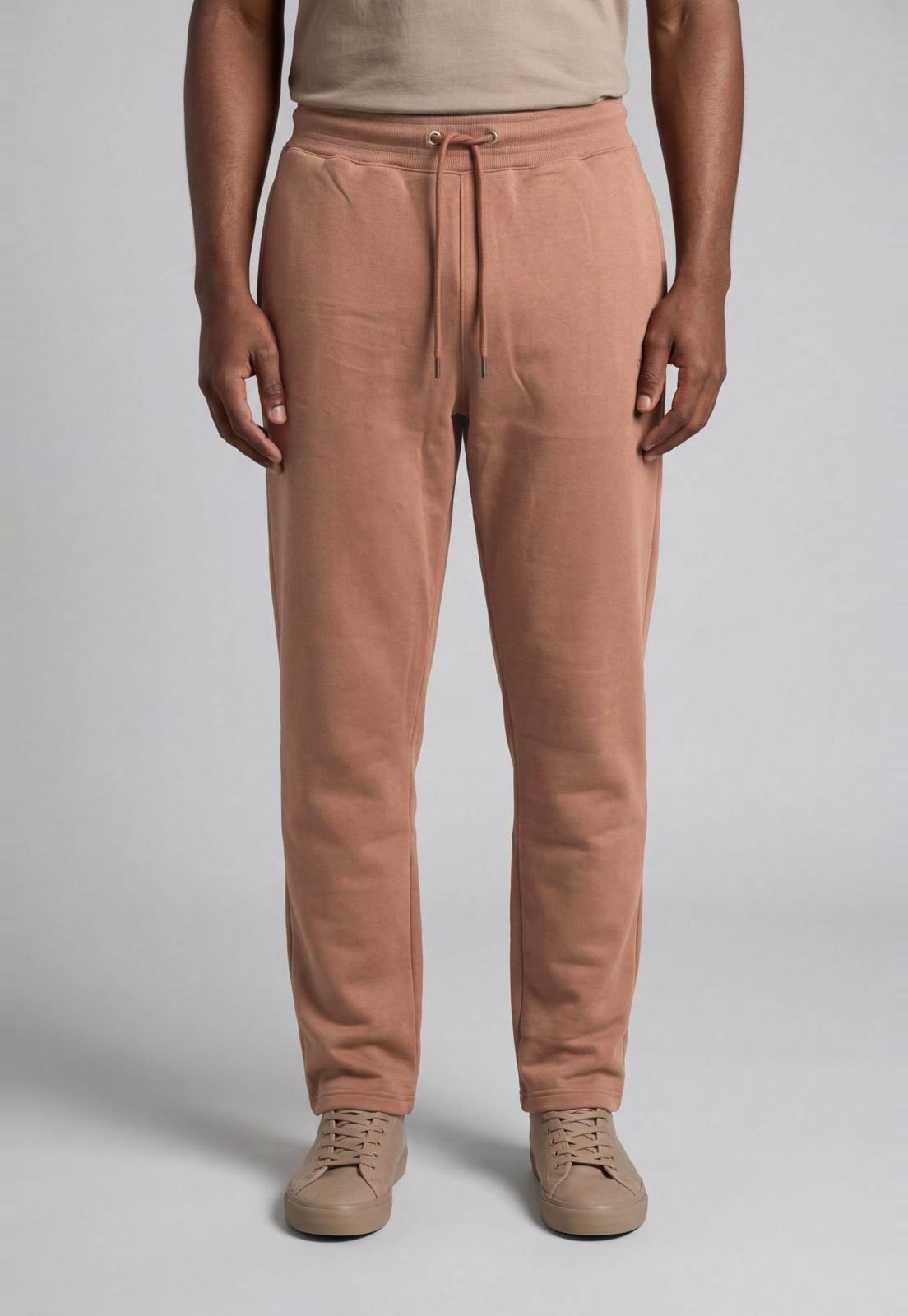 Calça Masculina Aleatory Cintura Média Nude