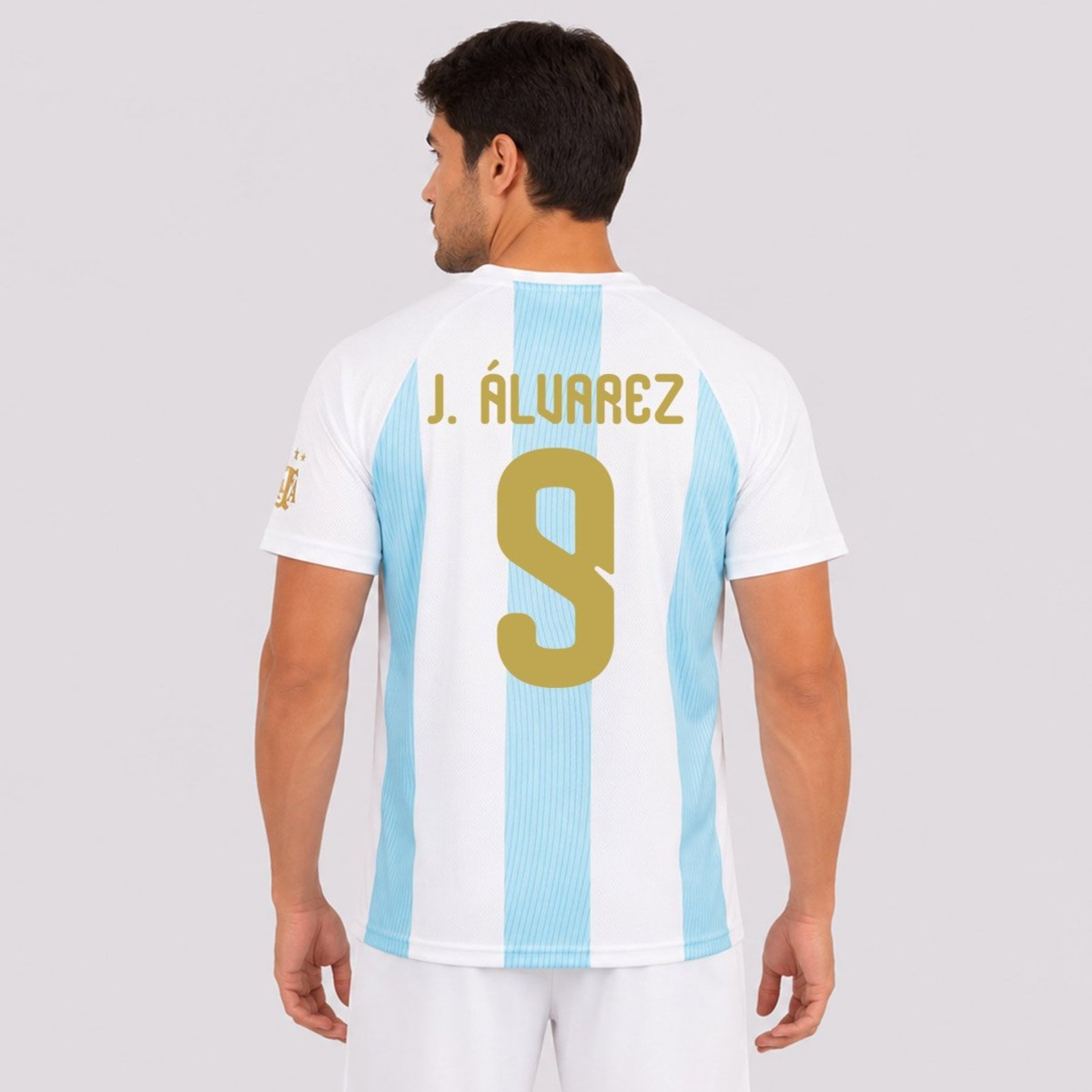 Camisa Argentina Selección Azul 9 J. Álvarez