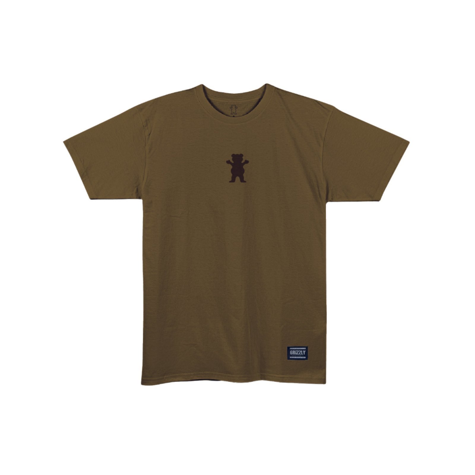 Camiseta Grizzly Back Script Logo Tee II - MARROM OTTER