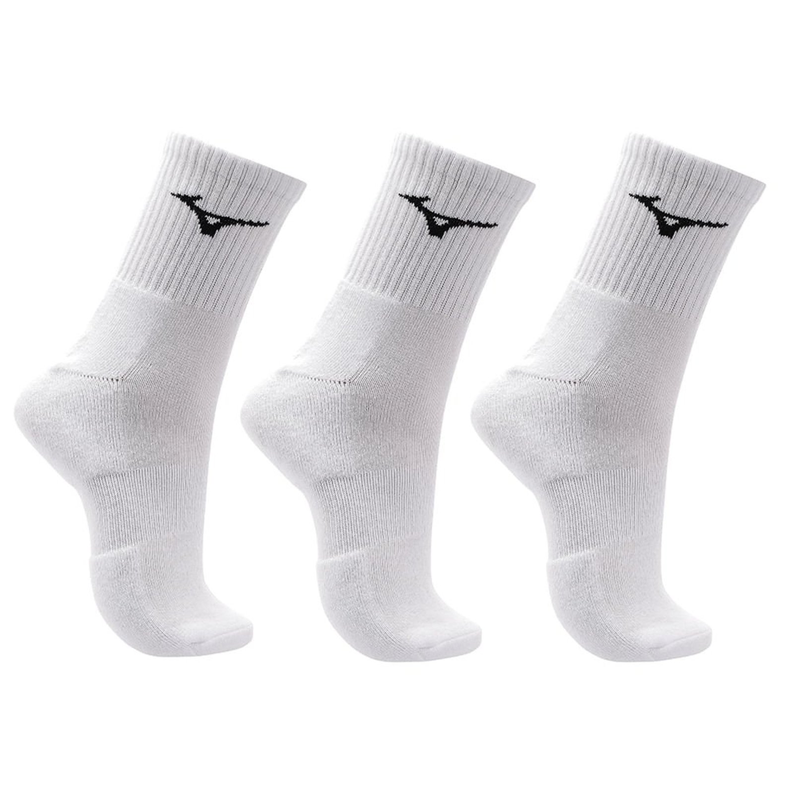 Kit Meia Cano Médio Mizuno Prime tam. 39-44 - Pacote com 3 pares