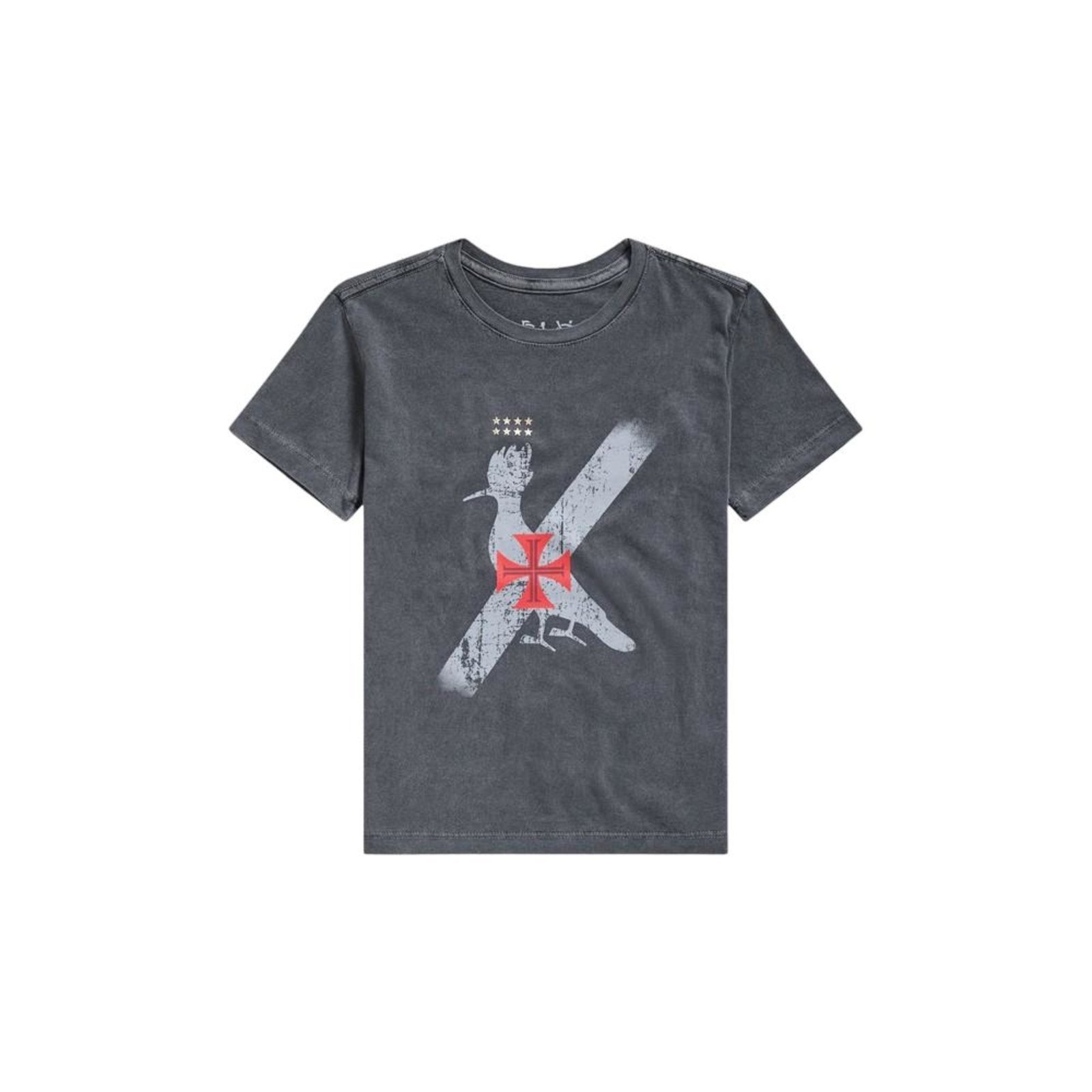 Infantil - Camiseta Mini Est Pica Pau Cruz De Malta Reserva Mini Cinza