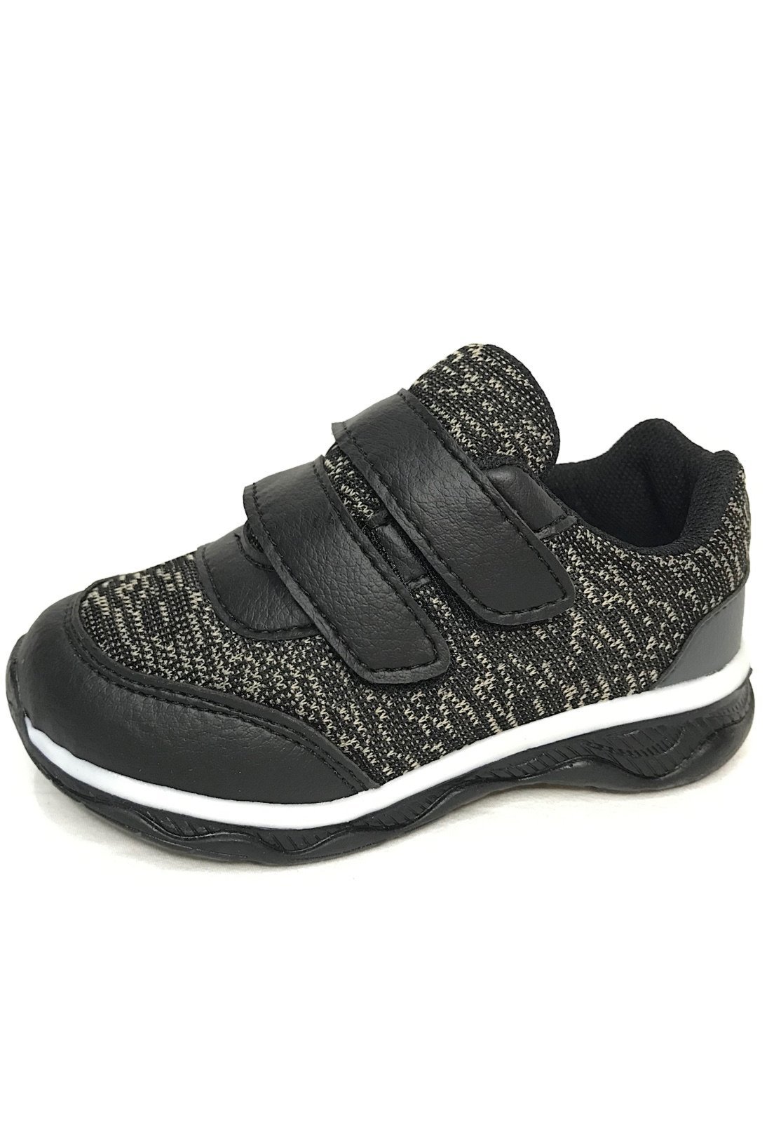 Vista 3 Infantil - Tênis Solzim Led preto Solzim preto
