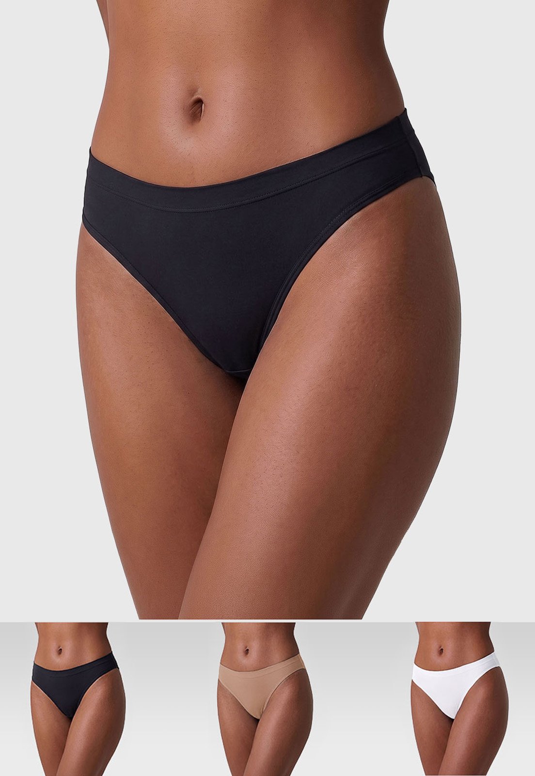 Kit 3 Calcinha Feminina Trifil Tanga Preto