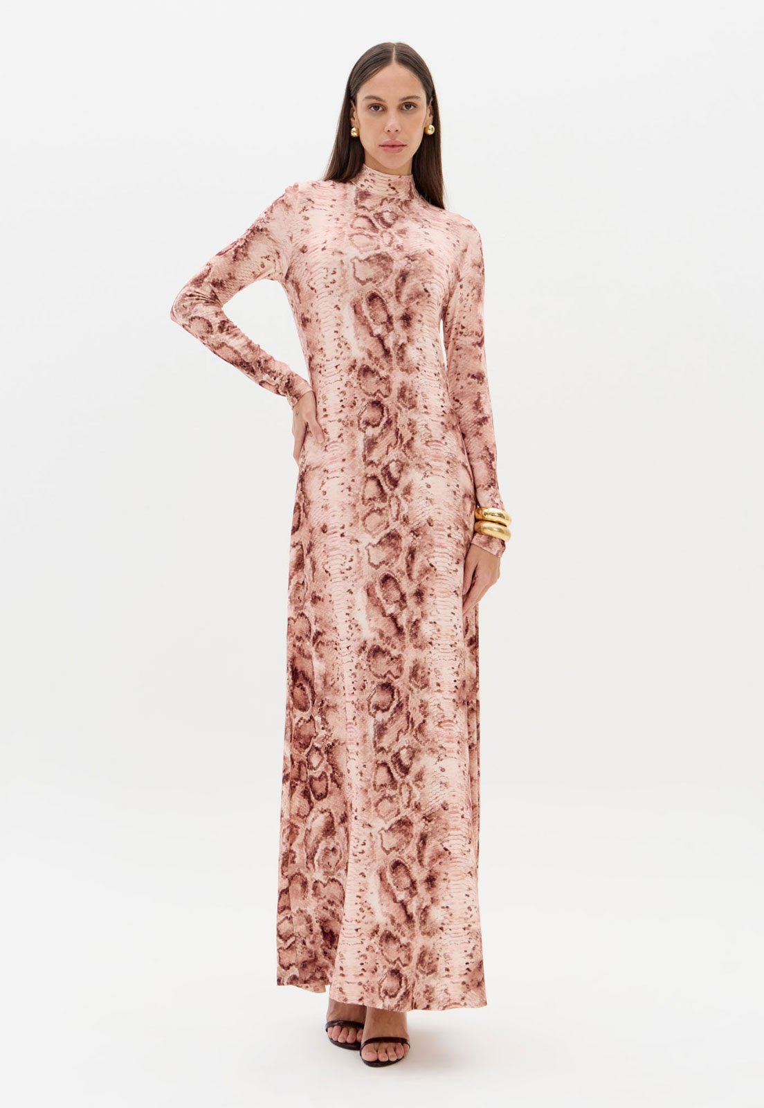 Vestido Feminino Lança Perfume Animal Print Rosa