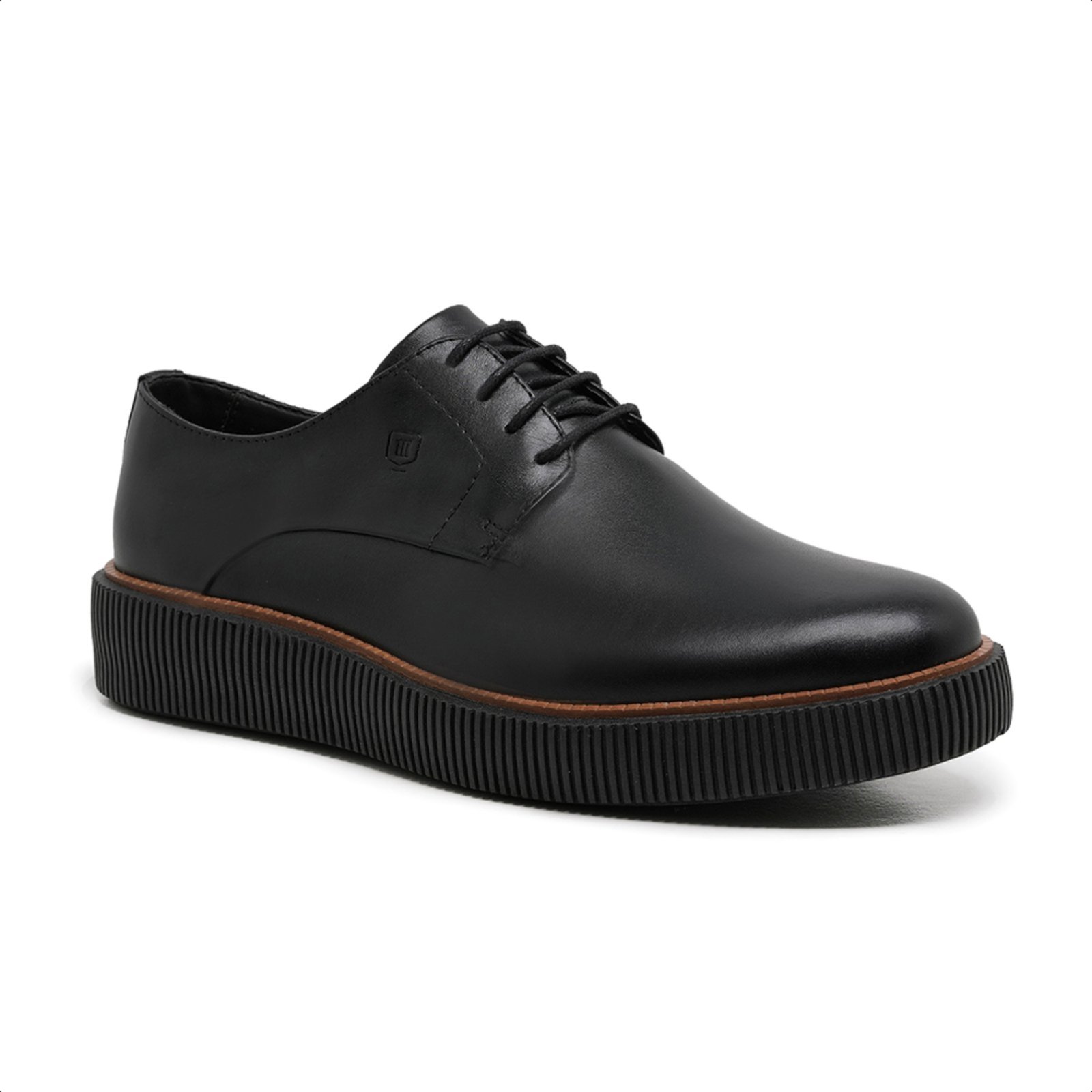 Sapato Malbork Derby Masculino Couro Preto Sola de Borracha 2405_20