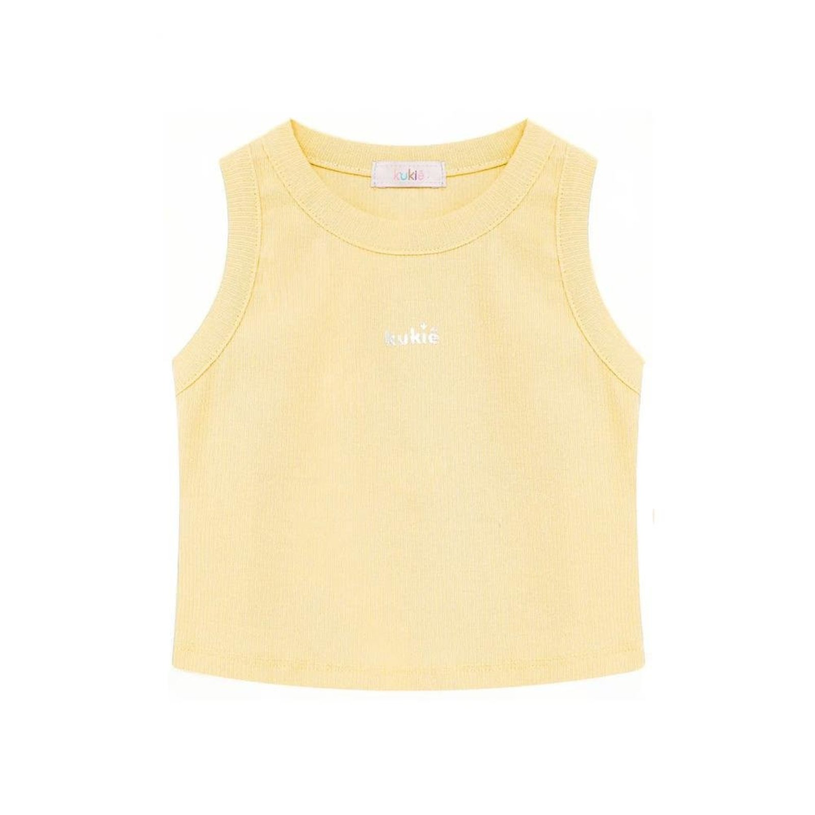 Infantil - Regata Menina Amarelo Kukiê 10 Amarelo