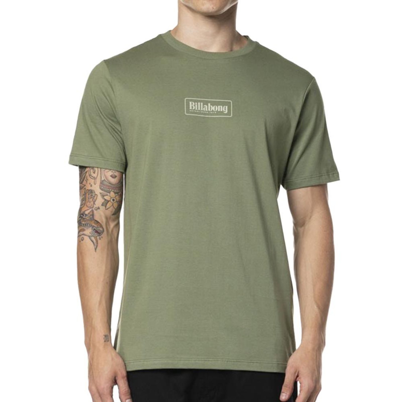 Vista 2 Camiseta Billabong Walled WT24 Masculina verde Billabong verde