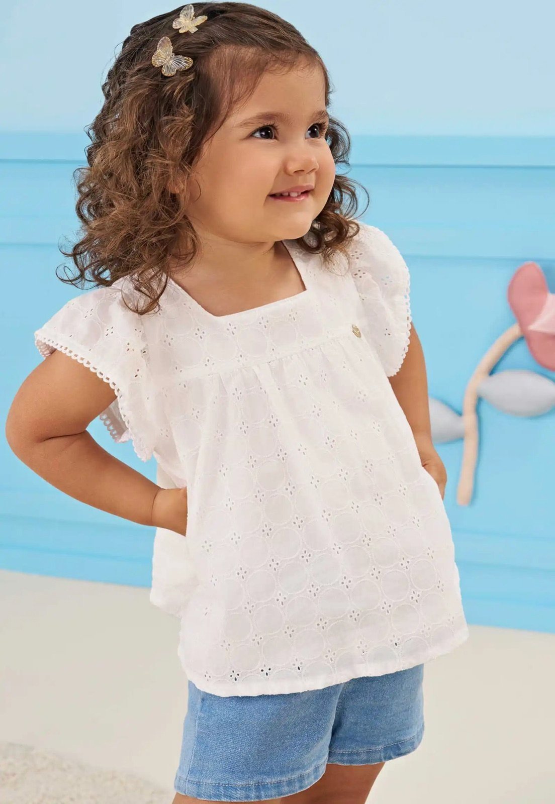 Vista 2 Infantil - Conjunto Infanti Bata 1 branco Infanti branco