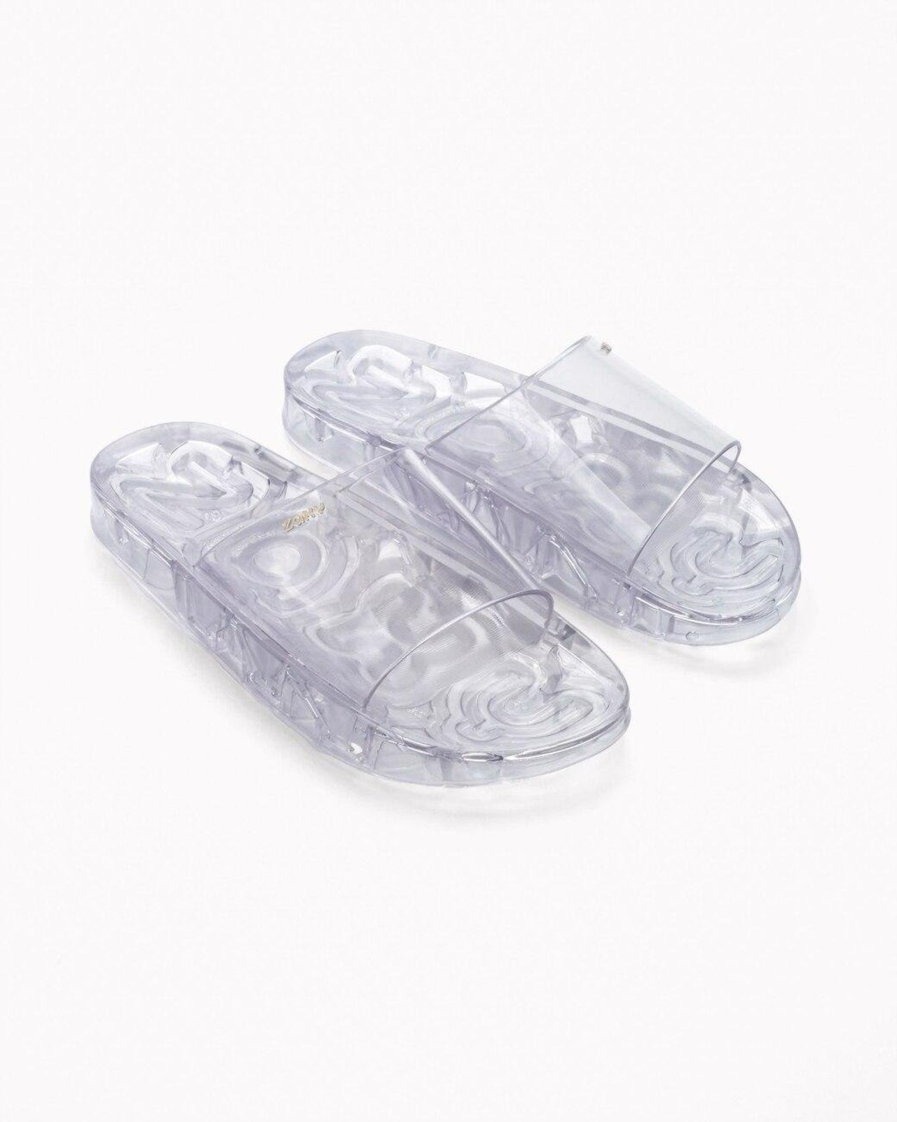 Chinelo Slide Feminino Zaxy Jelly Incolor