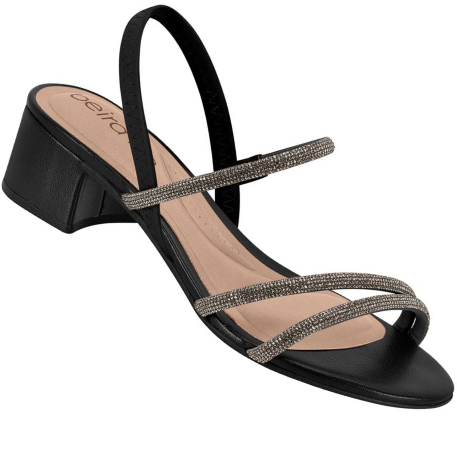 Vista 2 Sandalia Beira Rio 8345.647 Feminina BR SPORTS preto BR SPORTS preto