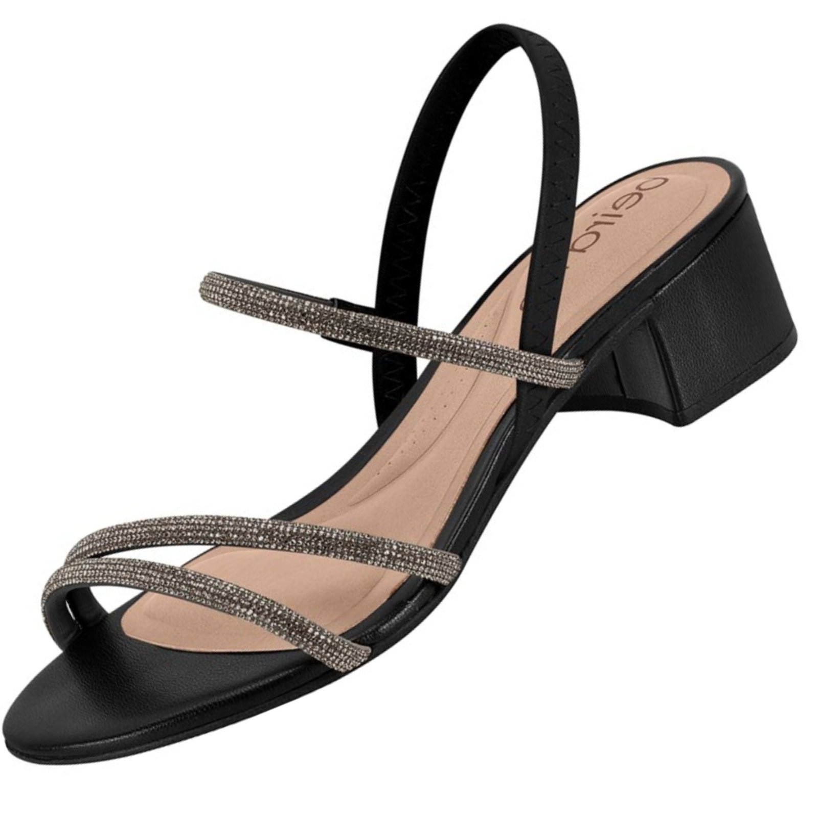 Vista 3 Sandalia Beira Rio 8345.647 Feminina BR SPORTS preto BR SPORTS preto