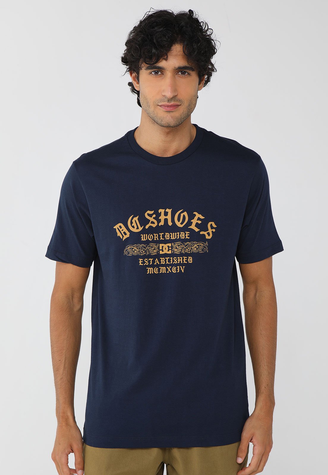 Camiseta Masculina DC Shoes Paslay Got Azul Marinho