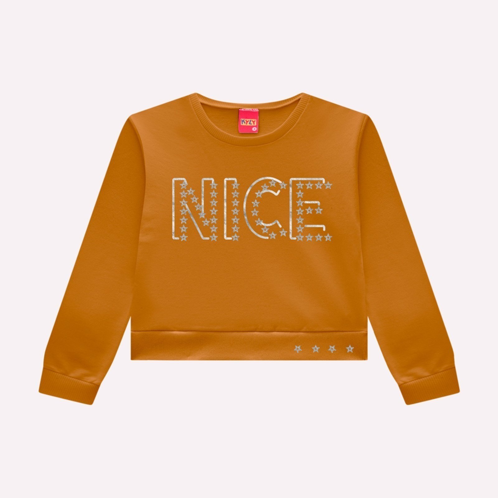 Infantil - Blusa Cropped Menina Lettering Kyly