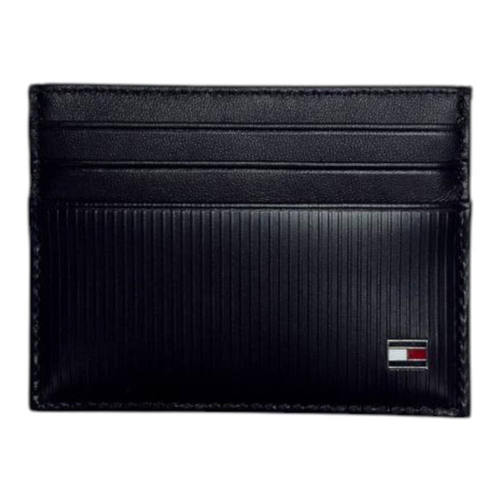 Vista 2 Carteira Porta Cartões Tommy Hilfiger Flag Masculino preto Tommy Hilfiger preto