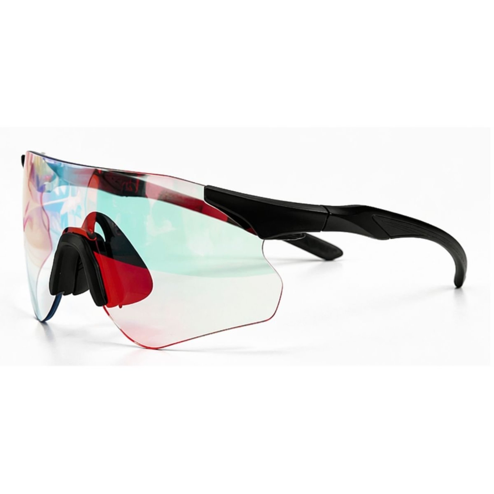 Óculos de Sol Fotocromático Esportivo Shield UV400 Ciclismo Corrida Vermelho