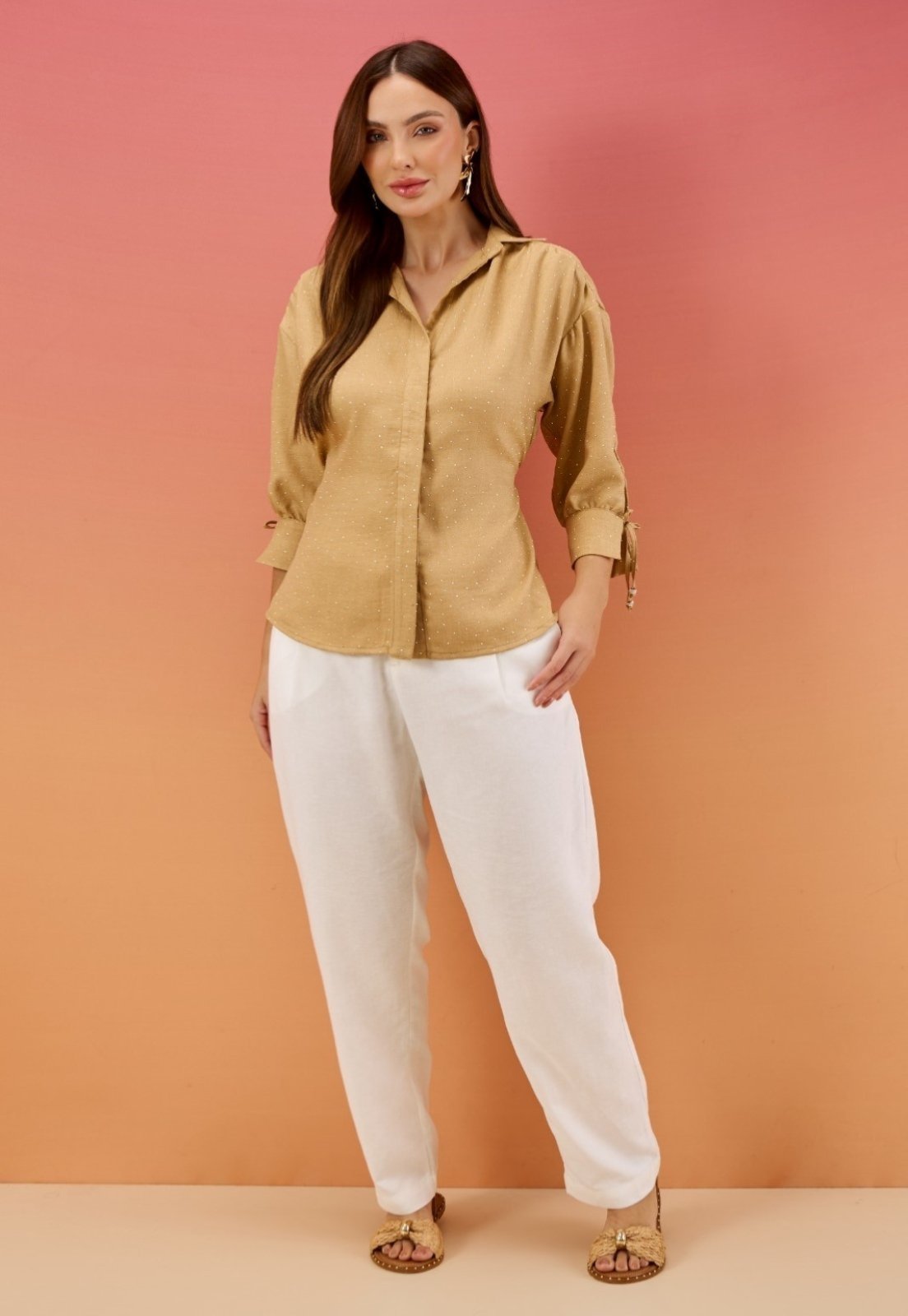 Camisa de Manga Longa Aveia