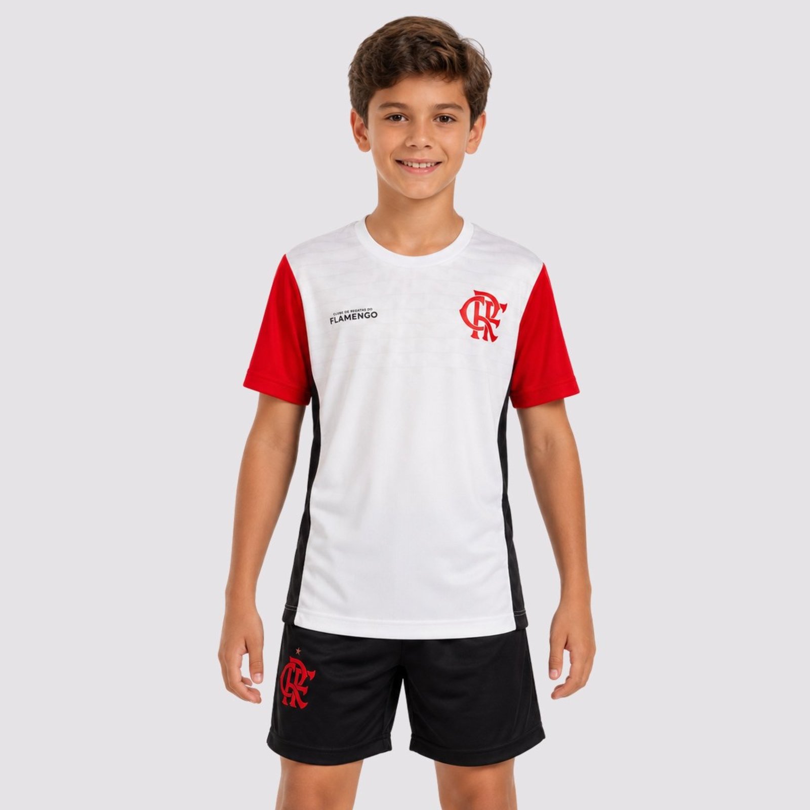 Camisa Flamengo Riso Branca
