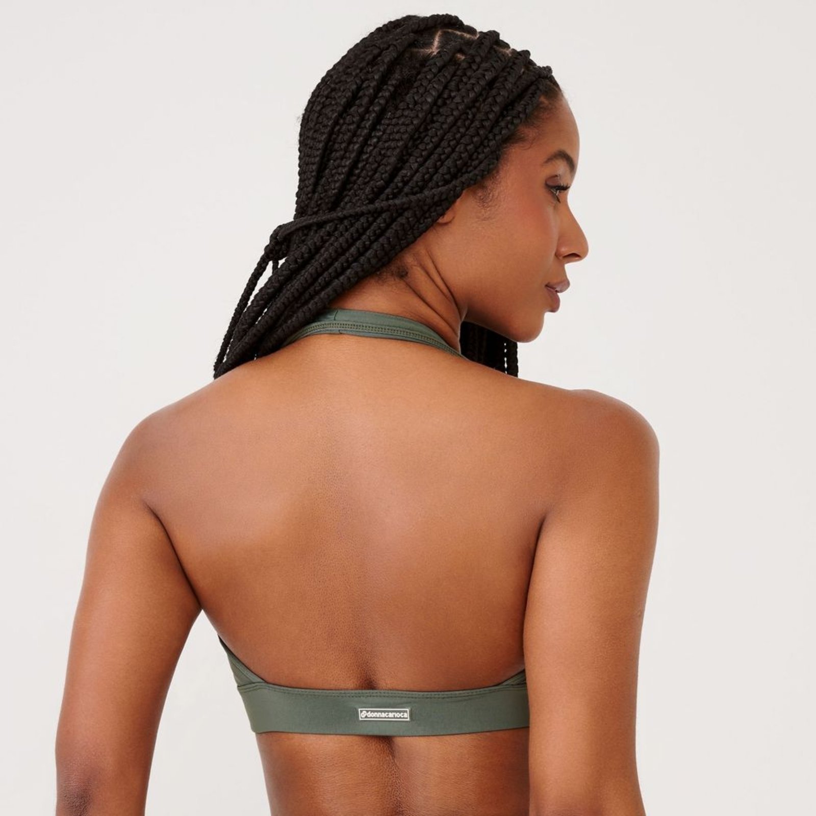 Vista 3 Top Frente Única Tenuta Poliamida Com Bojo Donna Carioca verde Donna Carioca verde