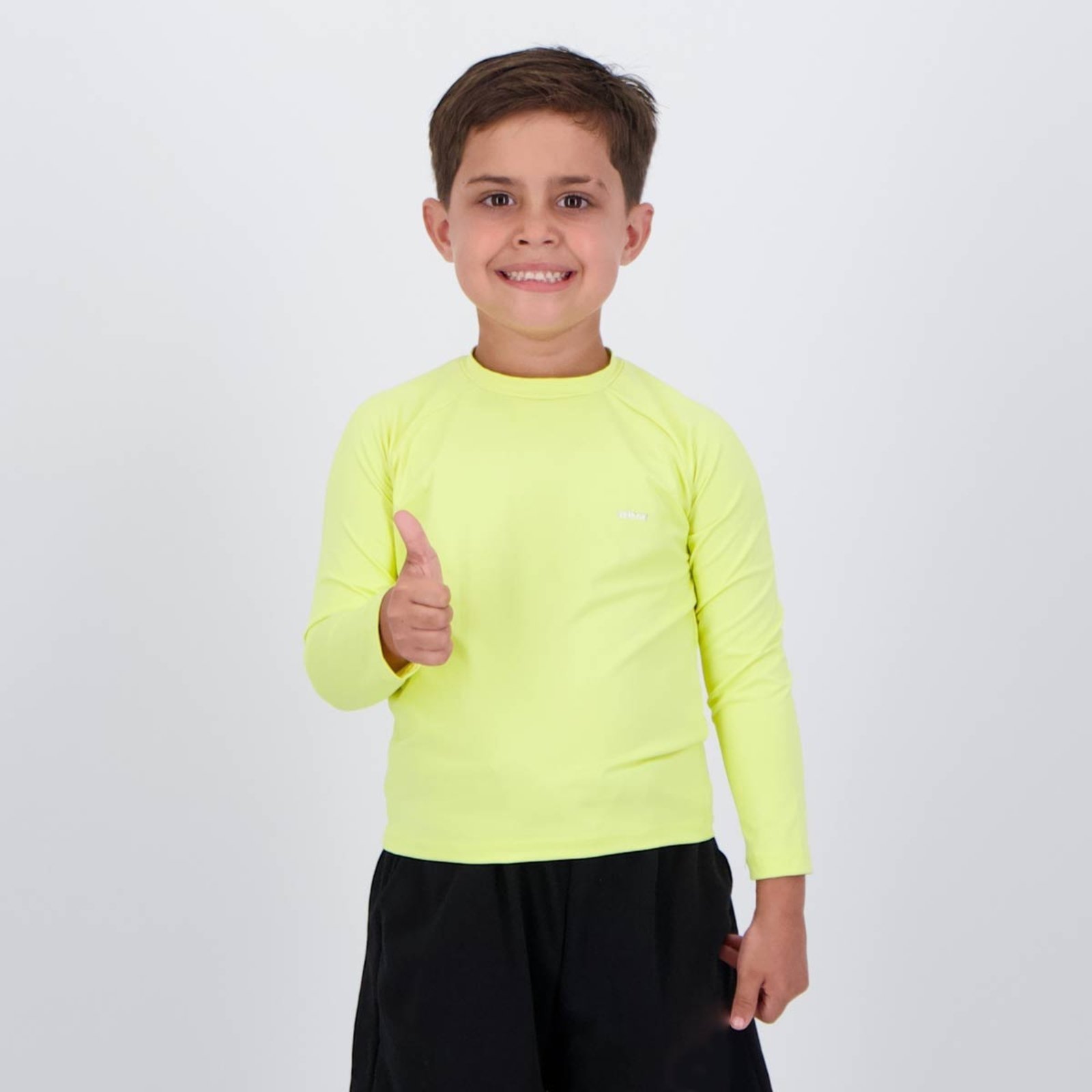 Vista 2 Camiseta Selene Manga Longa Proteção UV50+ Amarela amarelo SELENE amarelo