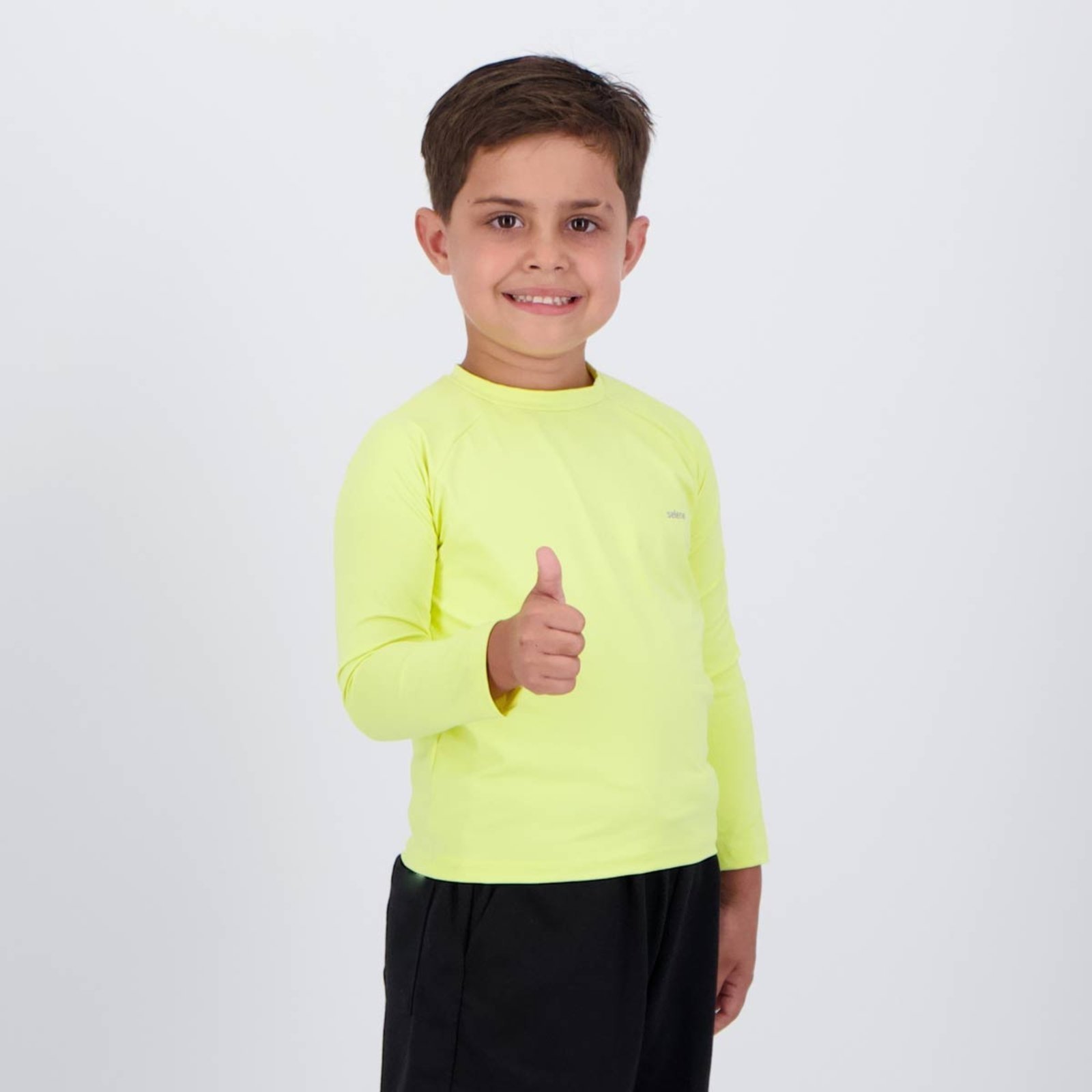 Vista 3 Camiseta Selene Manga Longa Proteção UV50+ Amarela amarelo SELENE amarelo