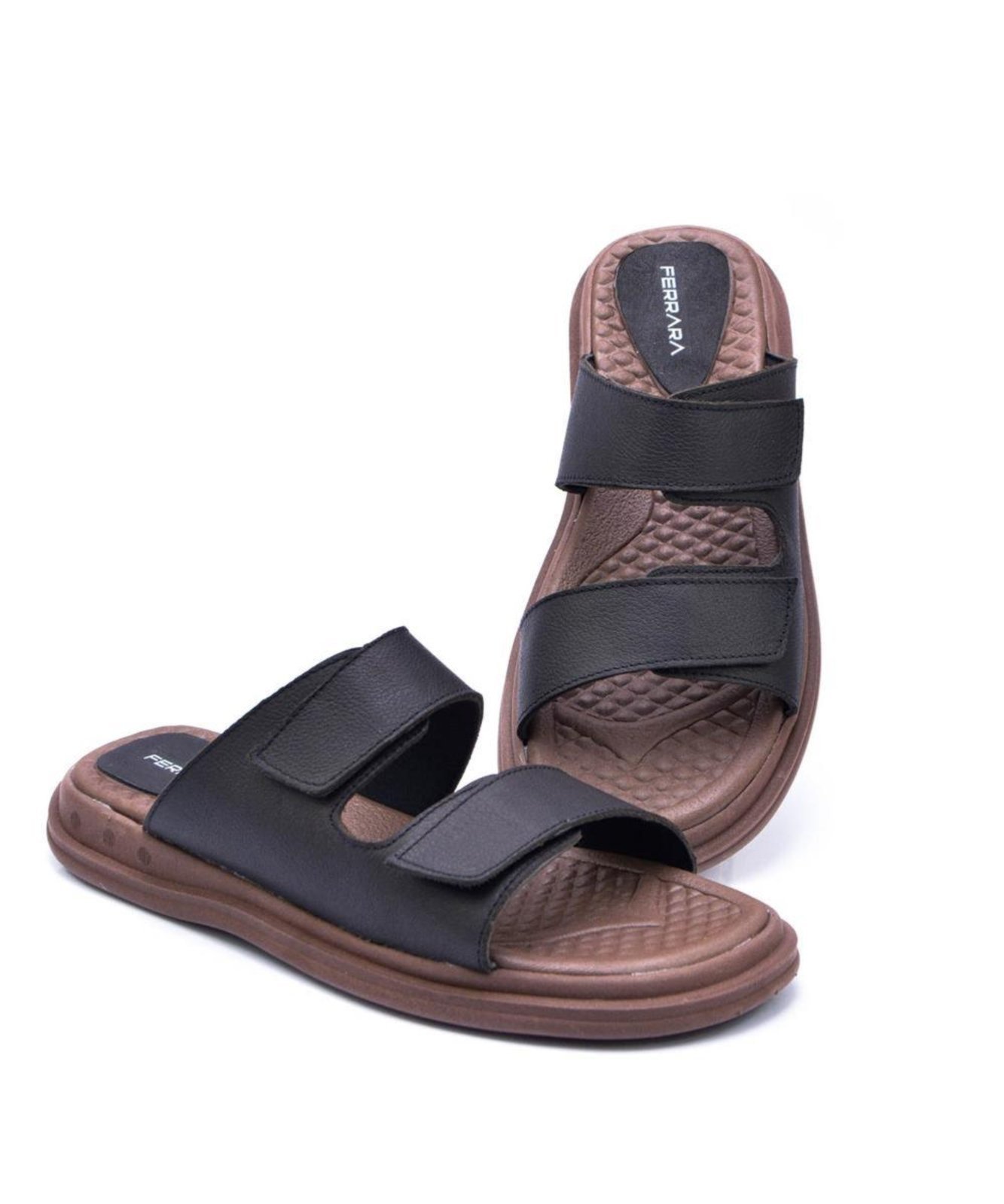 Sandália Angra Slide Masculina Couro Macia
