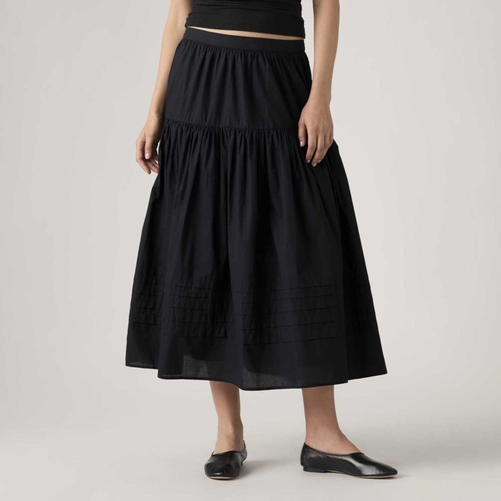 Saia Mid Levi’s® Becca Tiered Preta