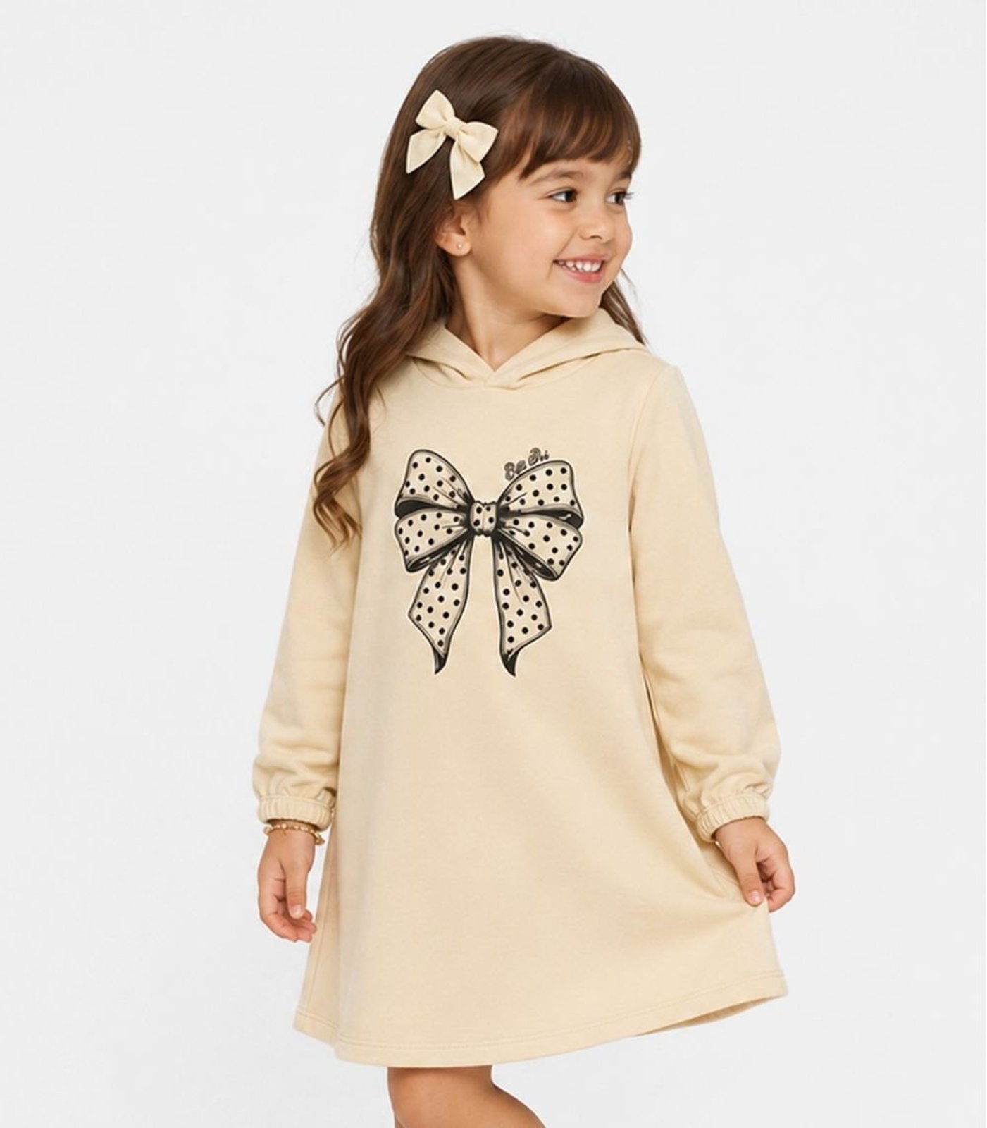 Infantil - Vestido Estampado Select Bege
